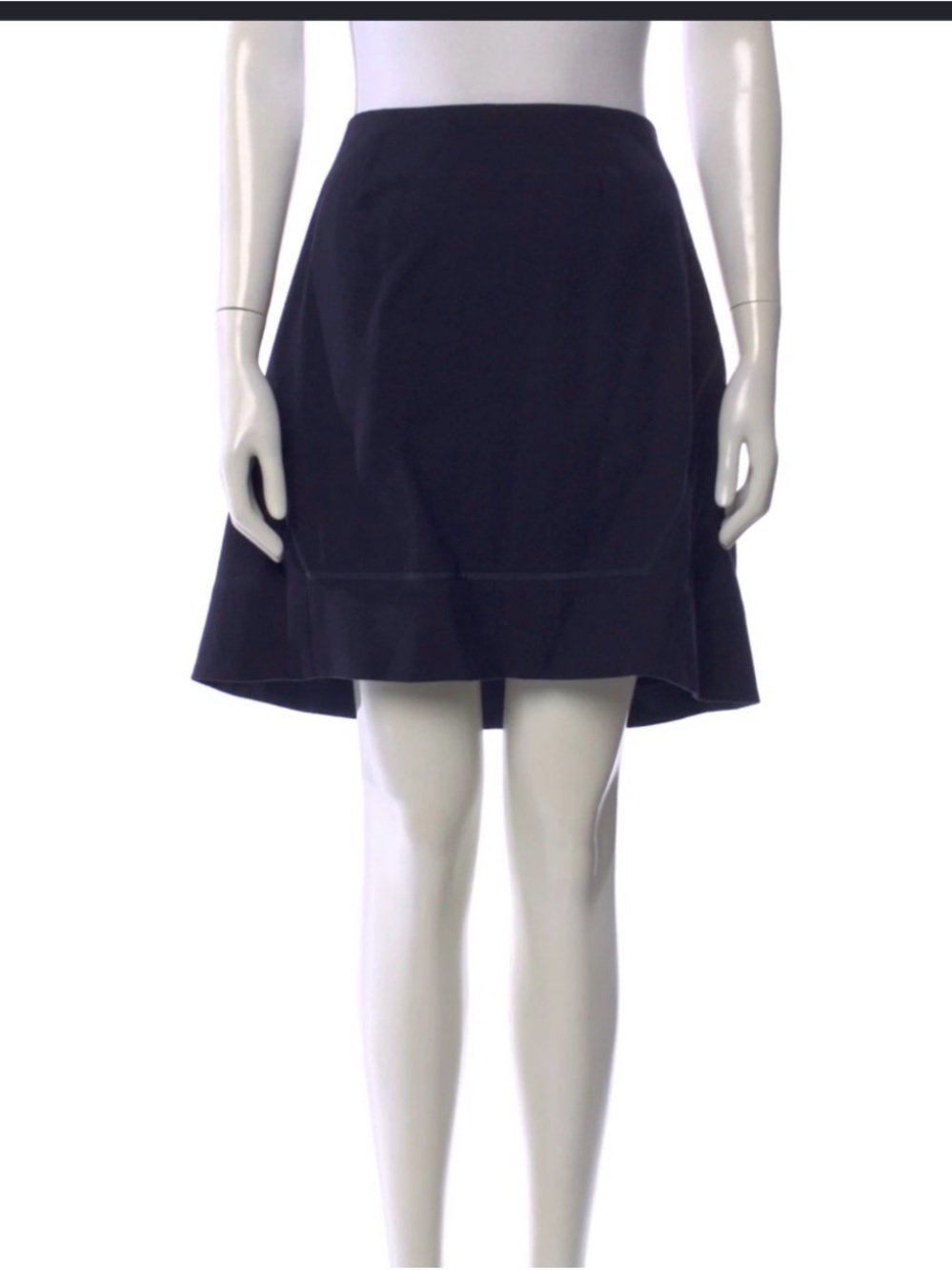 Tory Burch Classic Dark Navy A-Line Skirt